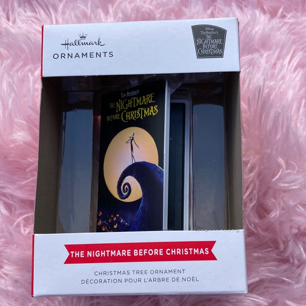 The Nightmare Before Christmas VHS tape ornament Hallmark and Disney
